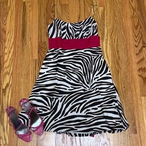 Ann Taylor zebra print dress